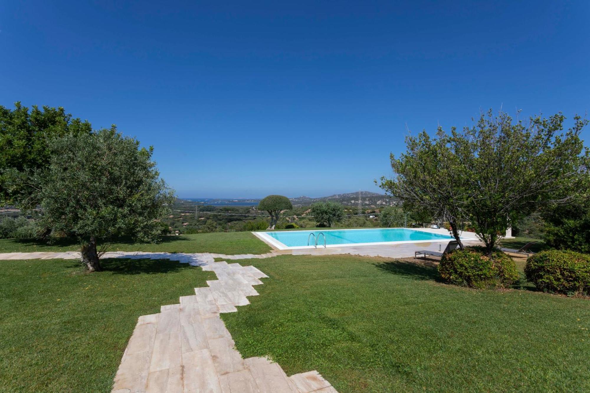 Villa Alba Esclusiva Villa Con Piscina A Sfioro E Vista Mozzafiato Sul Mare Cugnana Eksteriør bilde
