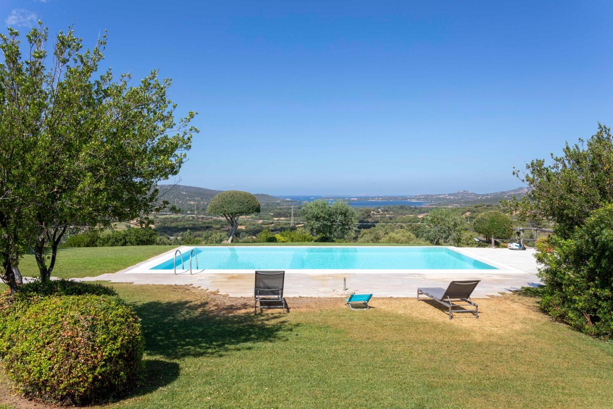 Villa Alba Esclusiva Villa Con Piscina A Sfioro E Vista Mozzafiato Sul Mare Cugnana Eksteriør bilde
